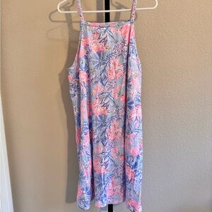 NWOT Lilly Pulitzer Floral Mini Dress - Pink and Blue